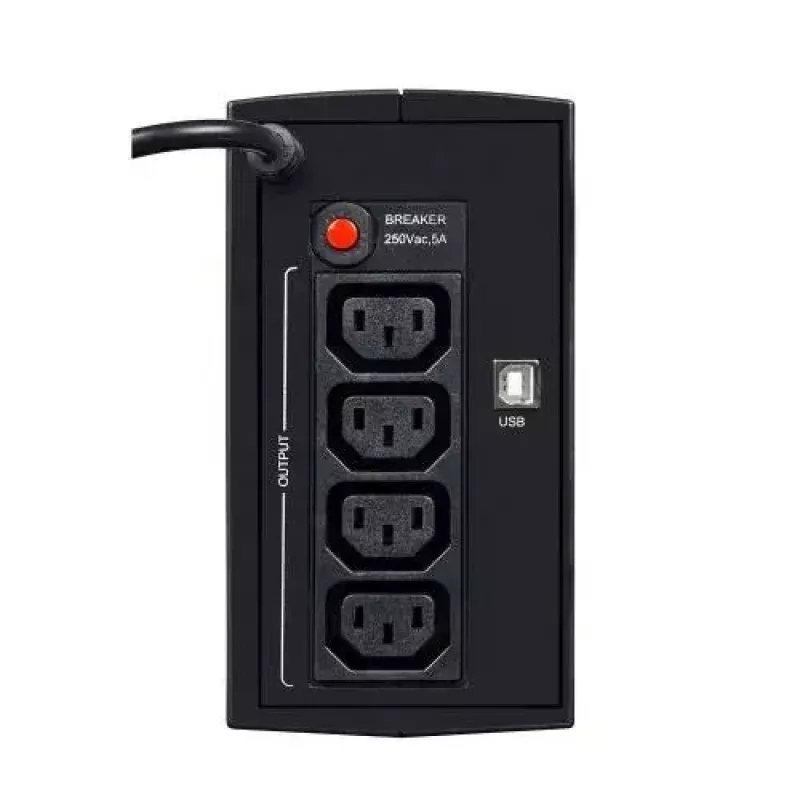 Nepertraukiamo maitinimo šaltinis EVER DUO 550 PL AVR USB 550VA, 0,55 kVA / 330 W, Line-Interactive, 3×C13 lizdai, 12V 5Ah baterija