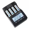 Įkroviklis baterijoms everActive NC-3000 – universalus AA/AAA/C/D (4 ląstelės) juodas, 100–240V