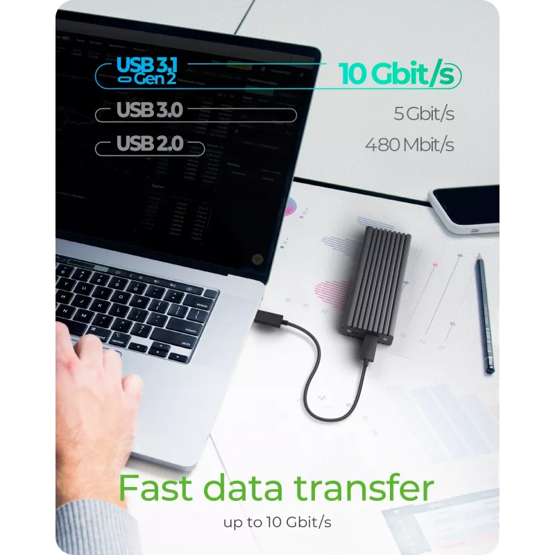 ICY BOX IB-1817MC-C31 Pilka M.2 išorinis SSD korpusas