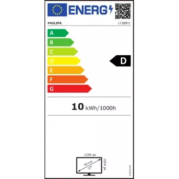 Philips 172B9TL/00 43,2 cm (17 colių) 1280 × 1024 pikselių Full HD LCD liečiamasis monitorius, juodas