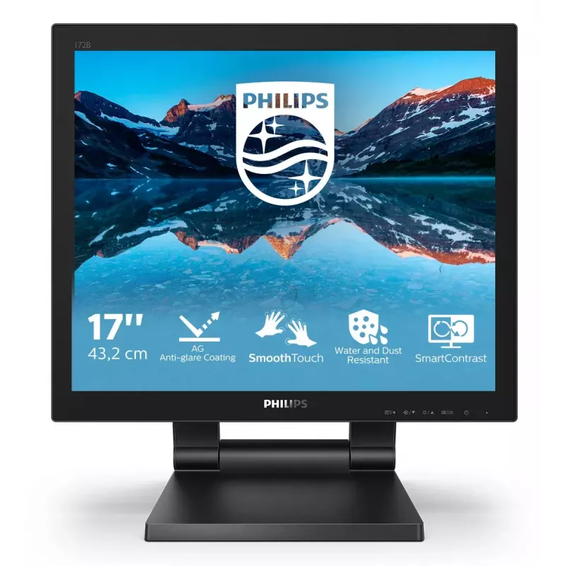 Philips 172B9TL/00 43,2 cm (17 colių) 1280 × 1024 pikselių Full HD LCD liečiamasis monitorius, juodas