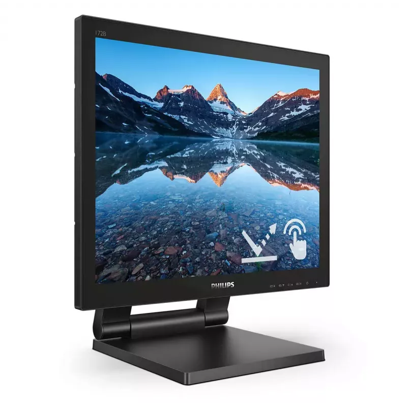 Philips 172B9TL/00 43,2 cm (17 colių) 1280 × 1024 pikselių Full HD LCD liečiamasis monitorius, juodas