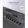 ICY BOX IB-HUB1701-C3 USB 3.2 Gen 1 (3.1 Gen 1) Type-B 5000 Mbit/s Antracito