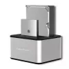 Doko stotelė QOLTEC 5316 2x 2.5/3.5 col. HDD/SSD, SATA, USB 3.0 (5 Gb/s), aliumininis korpusas
