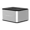 Doko stotelė QOLTEC 5316 2x 2.5/3.5 col. HDD/SSD, SATA, USB 3.0 (5 Gb/s), aliumininis korpusas