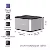 Doko stotelė QOLTEC 5316 2x 2.5/3.5 col. HDD/SSD, SATA, USB 3.0 (5 Gb/s), aliumininis korpusas