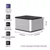 Doko stotelė QOLTEC 5316 2x 2.5/3.5 col. HDD/SSD, SATA, USB 3.0 (5 Gb/s), aliumininis korpusas