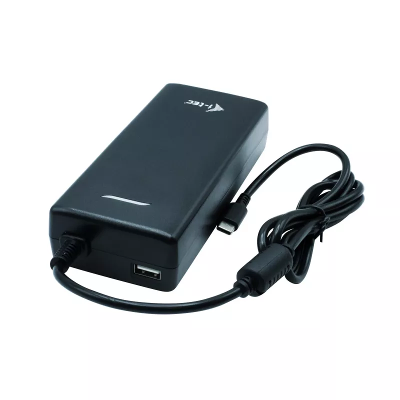 i-tec USB-C HDMI DP dokavimo stotelė su 100 W įkrovimu ir universalus 100 W maitinimo adapteris