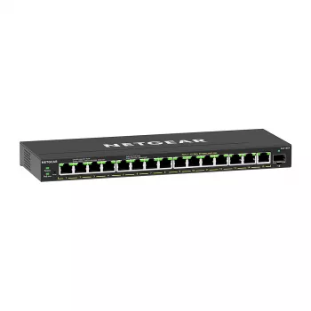 NETGEAR GS316EP-100PES tinklo jungiklis, valdomas, Gigabit Ethernet (10/100/1000), Power over Ethernet (PoE), juodas