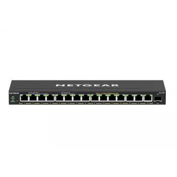 NETGEAR GS316EP-100PES tinklo jungiklis, valdomas, Gigabit Ethernet (10/100/1000), Power over Ethernet (PoE), juodas