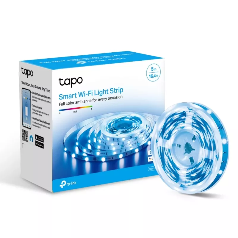 TP-Link Tapo Smart Wi-Fi šviesos juosta, universali, vidaus/lauko, RGB, 5 m