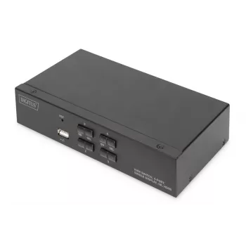 KVM jungiklis Digitus 4 prievadų vieno ekrano 4K HDMI