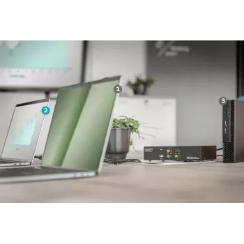 KVM jungiklis Digitus 4 prievadų vieno ekrano 4K HDMI