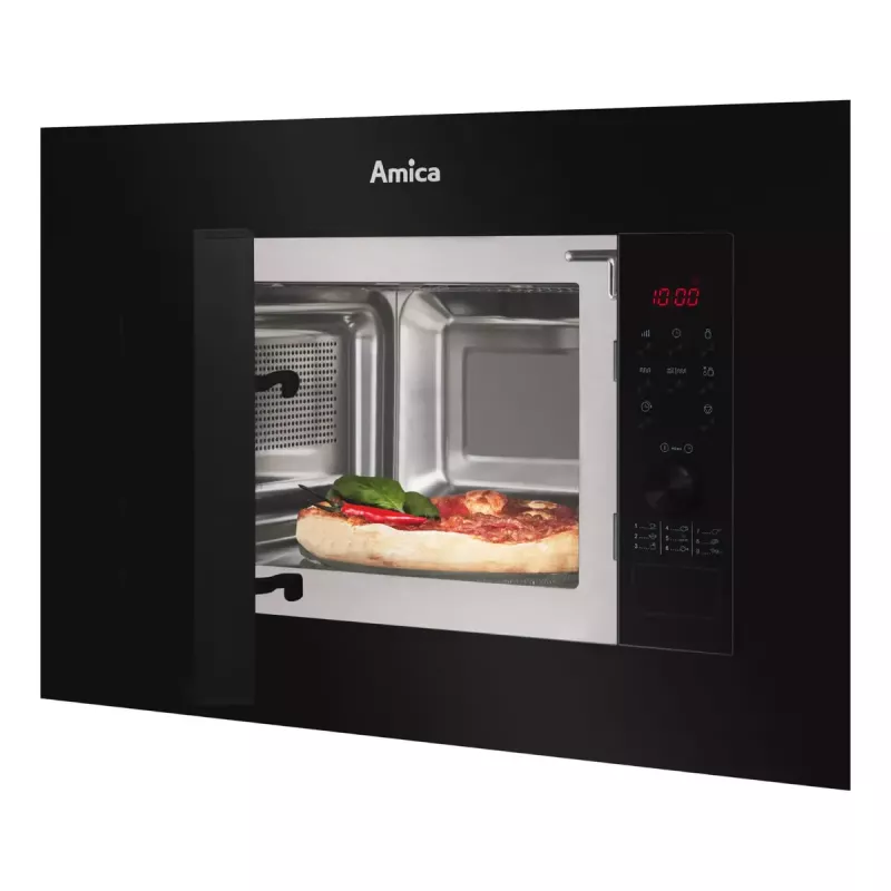 Įmontuojama mikrobangų krosnelė Amica AMGB20E2GB, 800 W, 20 L