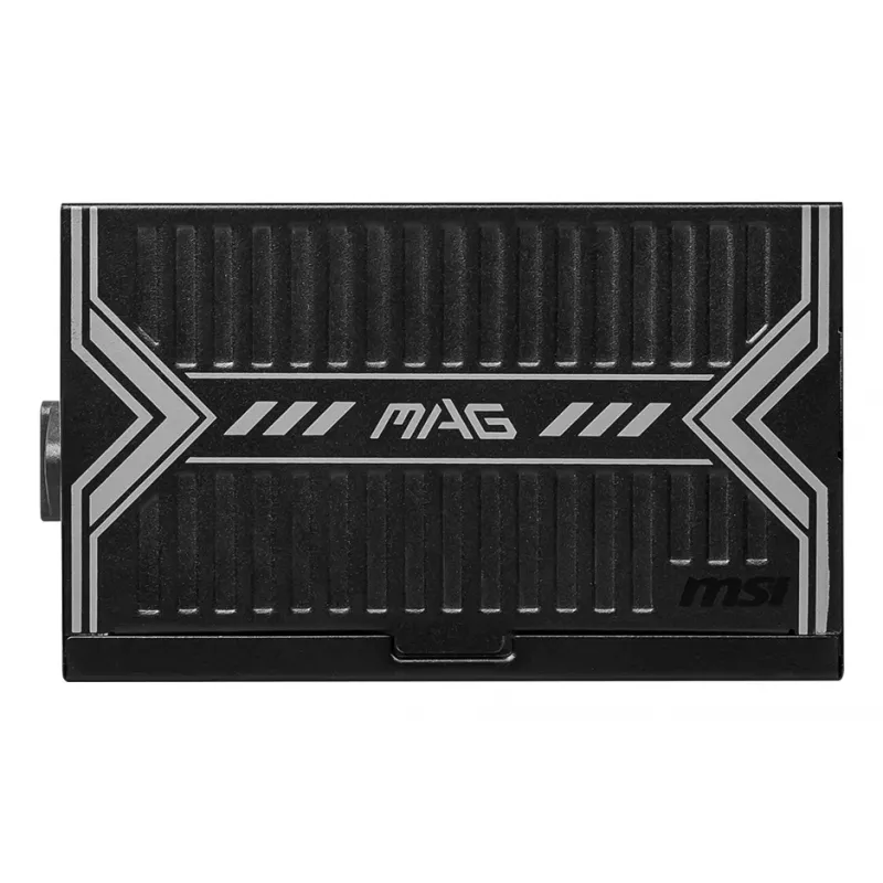 MSI MAG A550BN UK maitinimo blokas '550W, 80 Plus Bronze, 12V vienarailis, DC-DC grandinė, 120mm ventiliatorius, nemodulinis, pinti kabeliai, ATX, UK laidas, juoda'