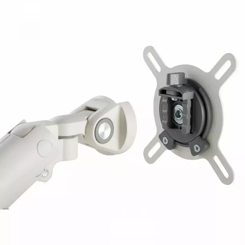 Monitorinis stovas ART RAMM L-19GD 17–32 colių, dujinė asistencija, 2–9 kg, 2x USB 3.0, baltas, spaustuvas