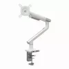 Monitorinis stovas ART RAMM L-19GD 17–32 colių, dujinė asistencija, 2–9 kg, 2x USB 3.0, baltas, spaustuvas