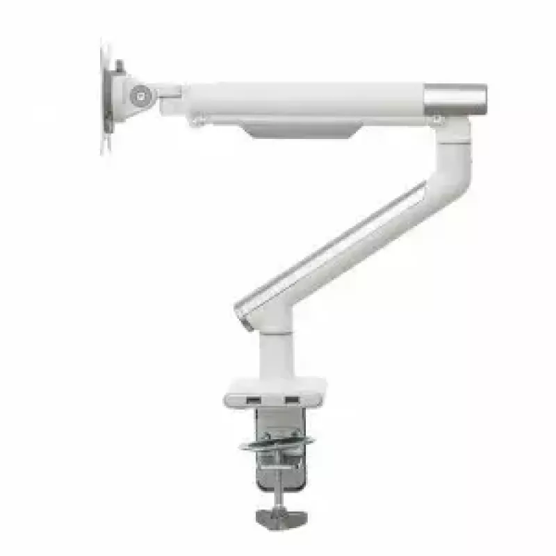 Monitorinis stovas ART RAMM L-19GD 17–32 colių, dujinė asistencija, 2–9 kg, 2x USB 3.0, baltas, spaustuvas