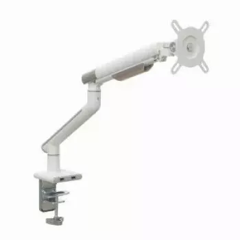 Monitorinis stovas ART RAMM L-19GD 17–32 colių, dujinė asistencija, 2–9 kg, 2x USB 3.0, baltas, spaustuvas