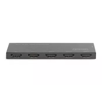 DIGITUS itin plonas HDMI skirstytuvas, 1x4, 4K/60Hz HDR, HDCP 2.2, 18 Gbps, maitinamas per Micro USB