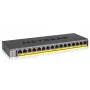NETGEAR GS116LP nevaldomas Gigabit Ethernet (10/100/1000) su Power over Ethernet (PoE) juodas