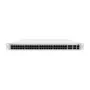 Valdomas L3 jungiklis MikroTik CRS354-48P-4S+2Q+RM — 48× Gigabit RJ-45, 4× SFP+, 2× QSFP+, 48 PoE prievadų