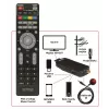DVB-T/DVB-T2 imtuvas WIWA H.265 MINI – H.265 HD skaitmeninis antžeminis imtuvas, Full HD, HDMI, USB, 5V/1,5A