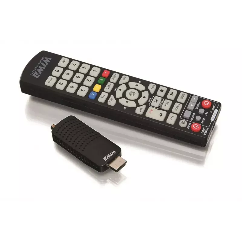DVB-T/DVB-T2 imtuvas WIWA H.265 MINI – H.265 HD skaitmeninis antžeminis imtuvas, Full HD, HDMI, USB, 5V/1,5A