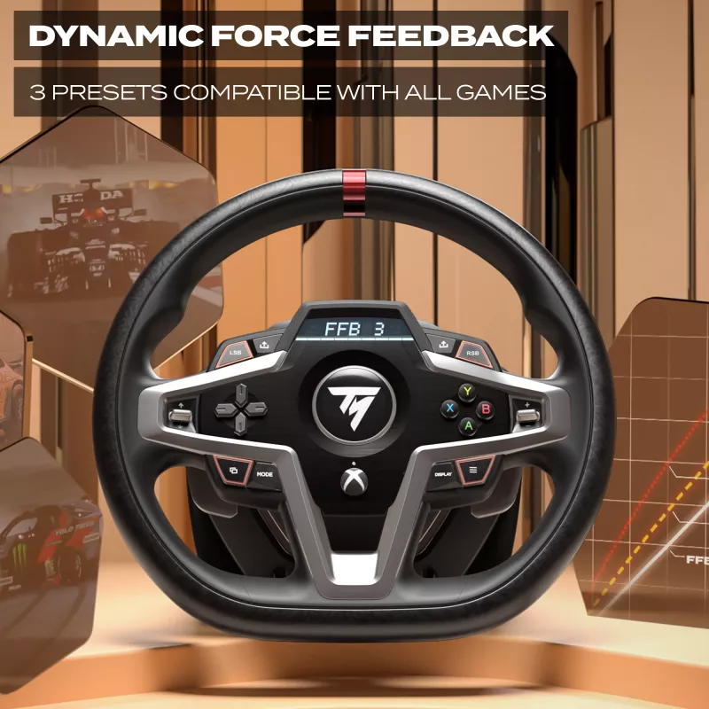 Thrustmaster T248X lenktynių vairas su pedalų komplektu, Xbox/PC, juodas