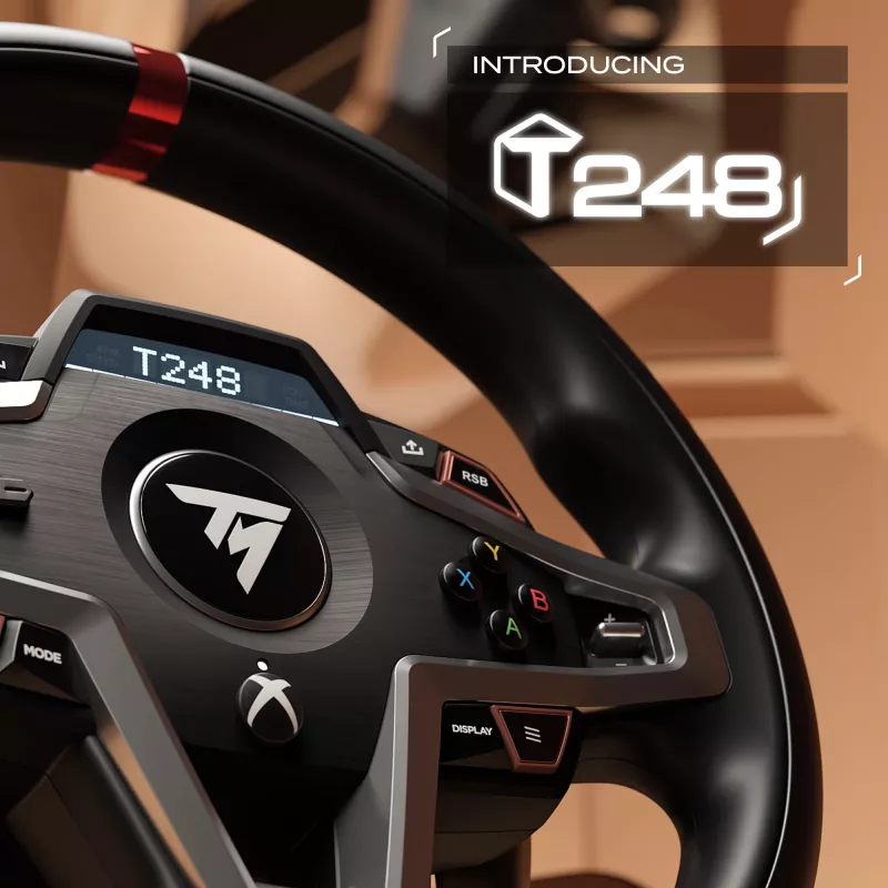 Thrustmaster T248X lenktynių vairas su pedalų komplektu, Xbox/PC, juodas
