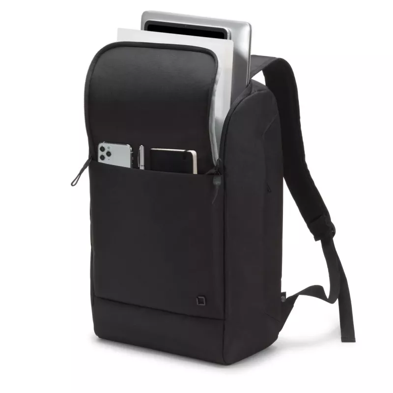 DICOTA Eco Motion - 13-15,6 col. nešiojamojo kompiuterio kuprinė - Juoda / 600D rPET poliesteris