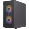 Aerocool HEXFORMBKV2 Micro ATX kompiuterio korpusas 3 ventiliatoriai FRGB juodas