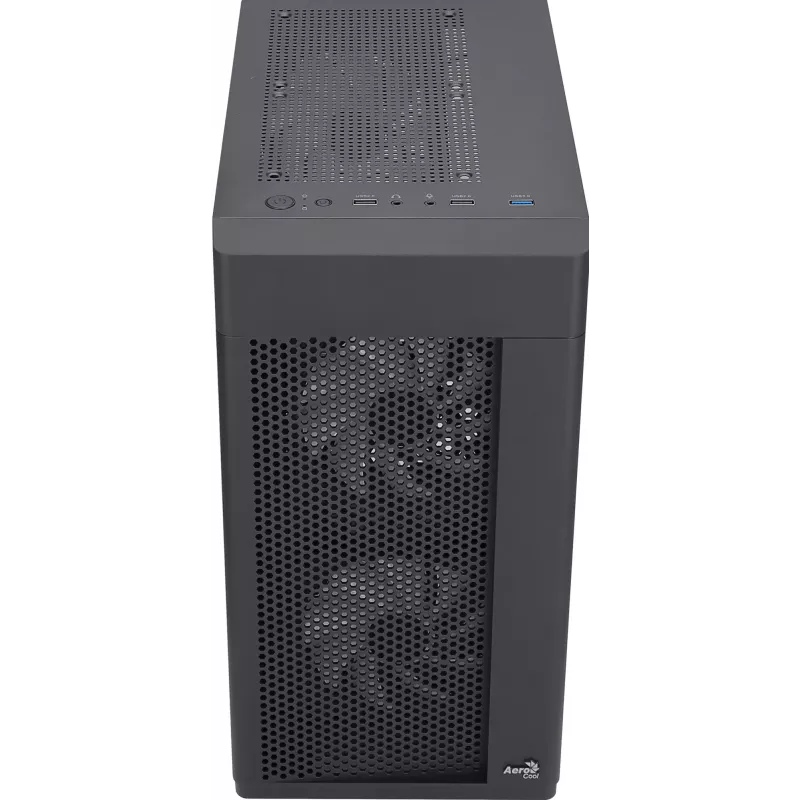 Aerocool HEXFORMBKV2 Micro ATX kompiuterio korpusas 3 ventiliatoriai FRGB juodas