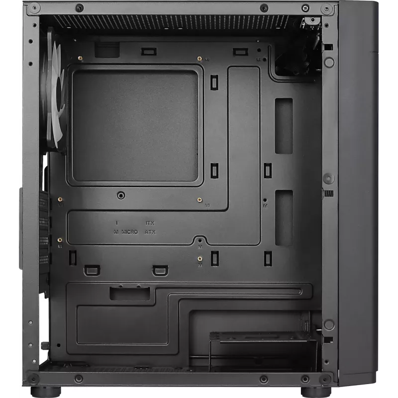 Aerocool HEXFORMBKV2 Micro ATX kompiuterio korpusas 3 ventiliatoriai FRGB juodas