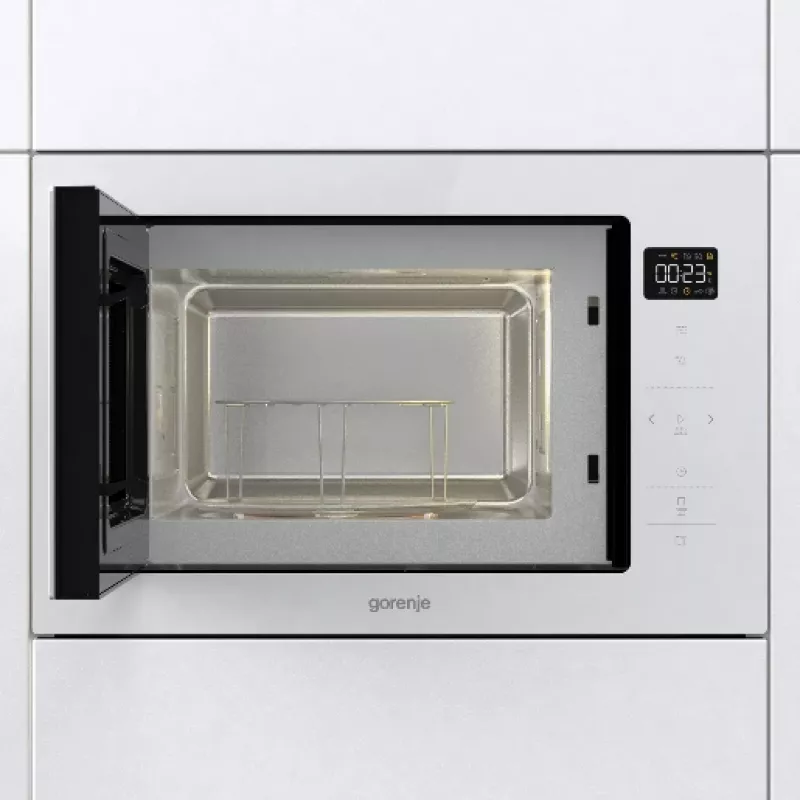 Gorenje BM251SG2WG balta įmontuojama mikrobangų krosnelė su griliu 25 L 900 W