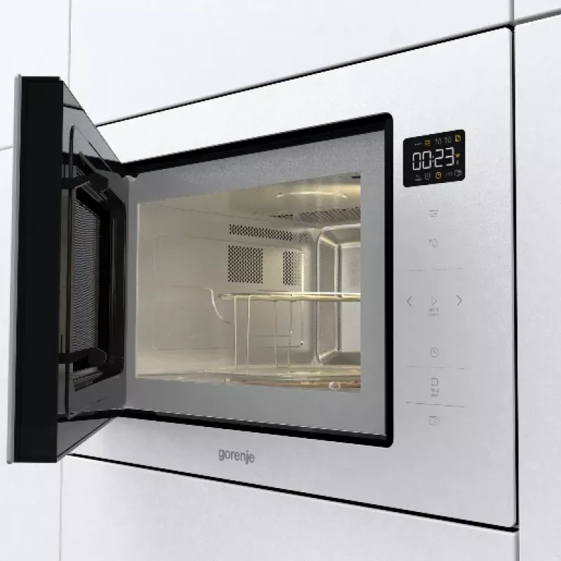 Gorenje BM251SG2WG balta įmontuojama mikrobangų krosnelė su griliu 25 L 900 W