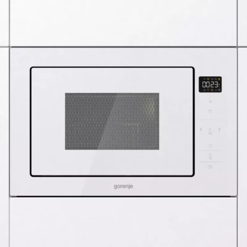 Gorenje BM251SG2WG balta įmontuojama mikrobangų krosnelė su griliu 25 L 900 W