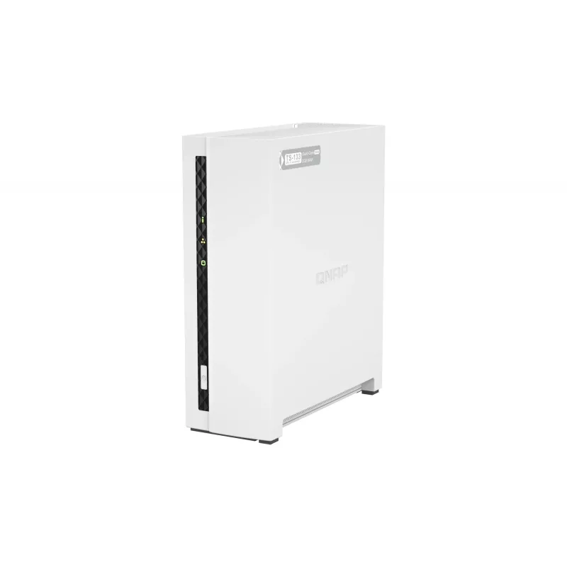 QNAP TS-133 NAS / saugojimo serveris bokštinis Cortex-A55 2 GB DDR4 0 TB QNAP Turbo System Baltas