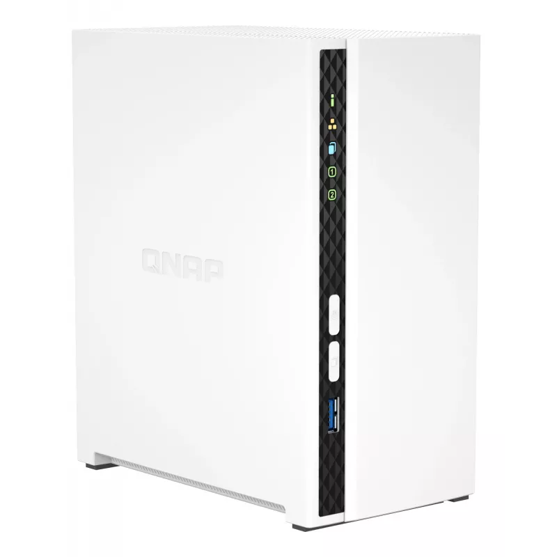QNAP TS-233 NAS / saugojimo serveris bokštas ARM Cortex-A55 2 GB 0 TB QNAP QTS Baltas