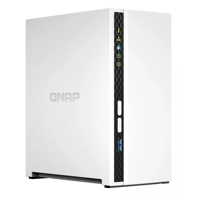 QNAP TS-233 NAS / saugojimo serveris bokštas ARM Cortex-A55 2 GB 0 TB QNAP QTS Baltas
