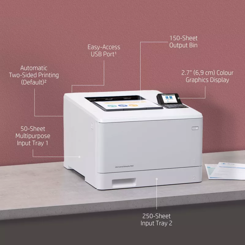 HP Color LaserJet Enterprise M455dn, spalvotas lazerinis spausdintuvas, 600 x 600 DPI, A4, 27 ppm, dvipusis spausdinimas