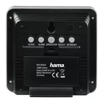 Termometras Hama EWS Intro Black Silver