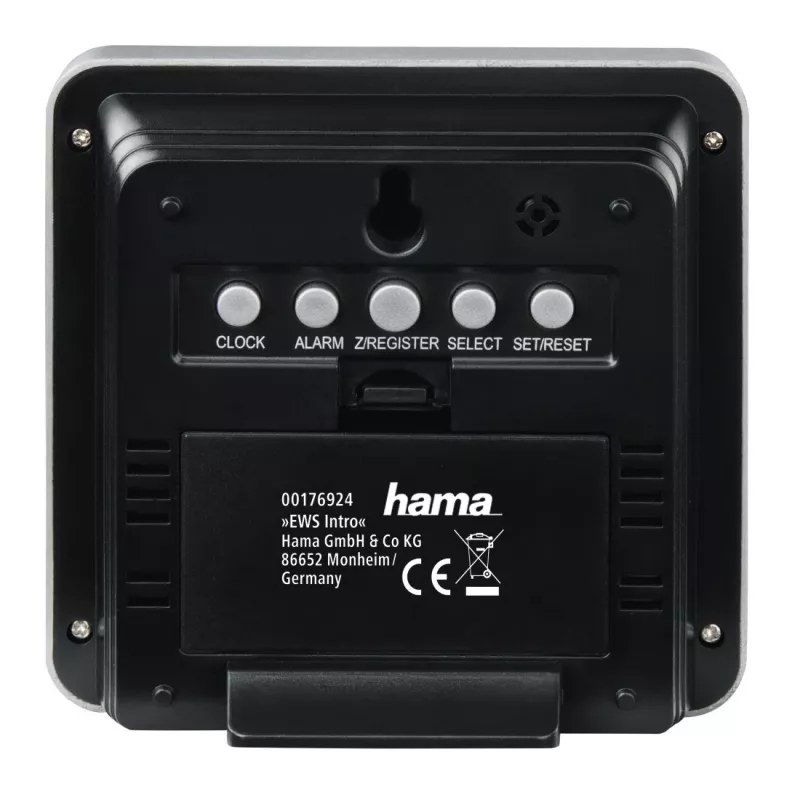 Termometras Hama EWS Intro Black Silver