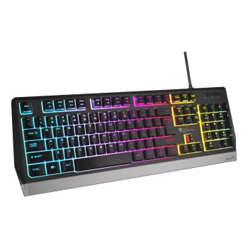 Gaming klaviatūra GENESIS Rhod 300 RGB USB QWERTY juoda