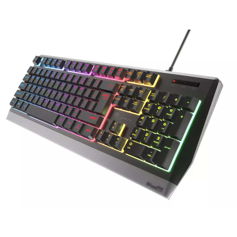 Gaming klaviatūra GENESIS Rhod 300 RGB USB QWERTY juoda