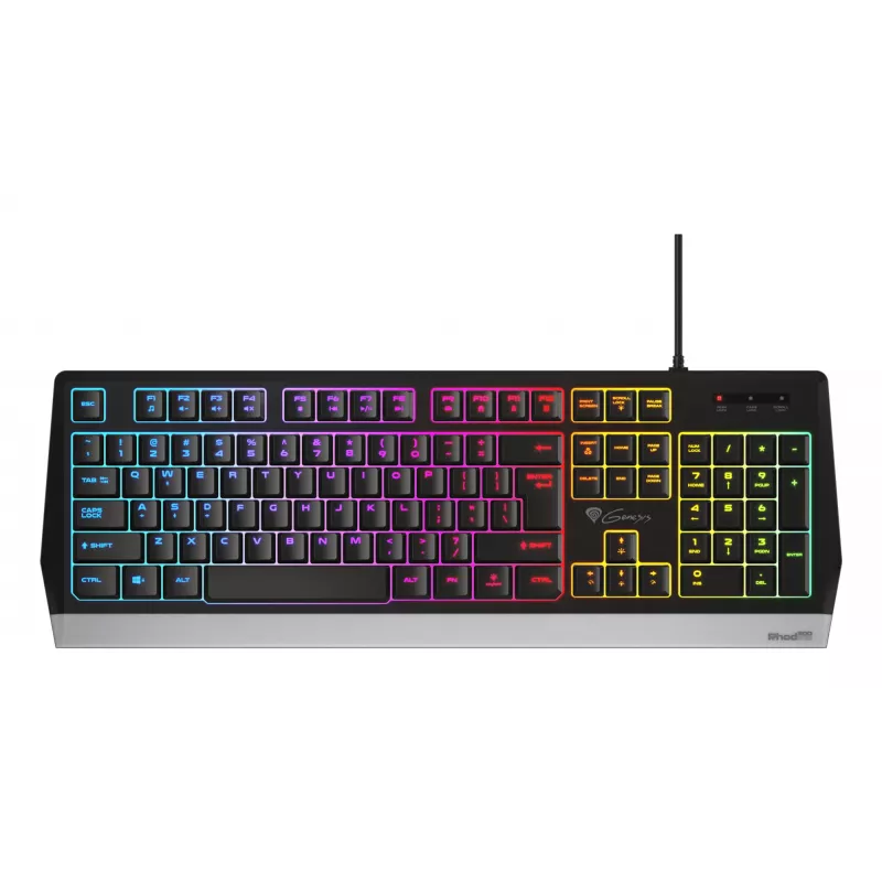 Gaming klaviatūra GENESIS Rhod 300 RGB USB QWERTY juoda