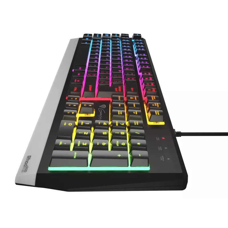 Gaming klaviatūra GENESIS Rhod 300 RGB USB QWERTY juoda