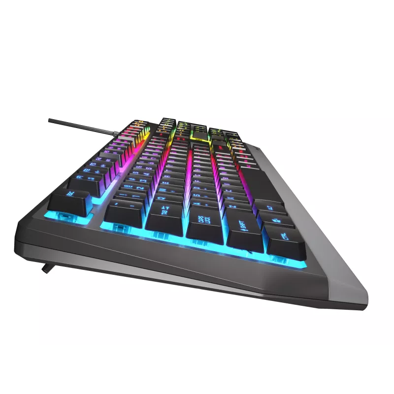 Gaming klaviatūra GENESIS Rhod 300 RGB USB QWERTY juoda