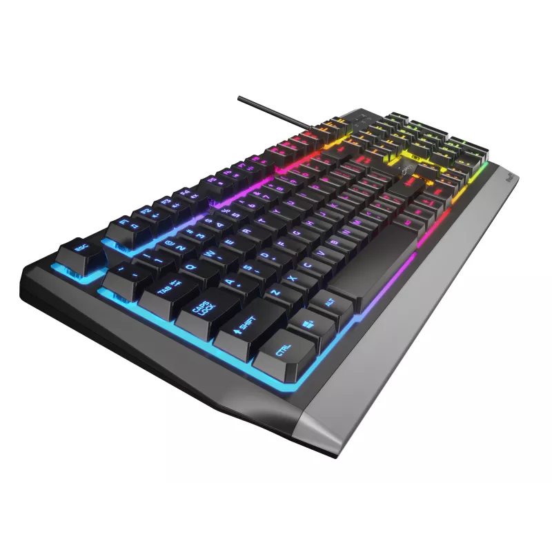 Gaming klaviatūra GENESIS Rhod 300 RGB USB QWERTY juoda