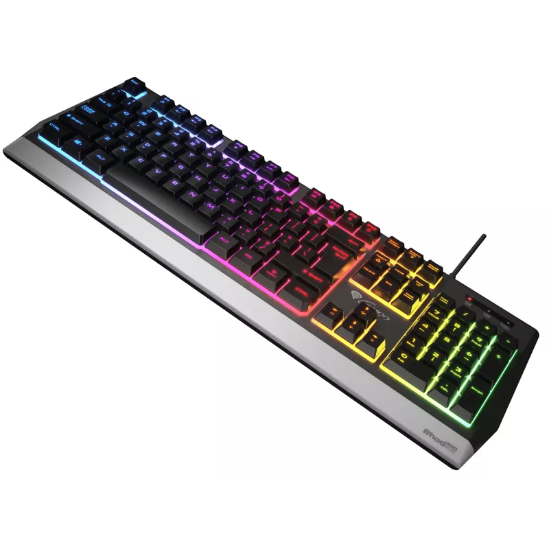 Gaming klaviatūra GENESIS Rhod 300 RGB USB QWERTY juoda